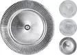 Hopeinen metallinhohtoinen tarjoilulautanen 33?cm – tyylikäs koriste- ja kattauselementti kotiin - Tarjoiluastiat - 8719987118319 - 1