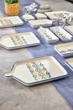 Aamiaissetti (14 osaa), monivärinen, 24 x 16 cm, kestävä, helppo puhdistaa - Lautaset - 8684282970019 - 4