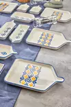 Aamiaissetti (14 osaa), monivärinen, 24 x 16 cm, kestävä, helppo puhdistaa - Lautaset - 8684282970019 - 1