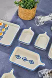 Aamiaissetti (14 osaa), monivärinen, 24 x 16 cm, kestävä, helppo puhdistaa - Lautaset - 8684282970019 - 8