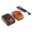 Akku ja laturi 2x20V 5.0/2.5Ah Samsung Cells, sopii POWERPLUS Dual Power 20V ja 40V työkaluihin - Akut ja laturit - 5400338116599 - 1