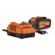 Akku ja laturi 2x20V 5.0/2.5Ah Samsung Cells, sopii POWERPLUS Dual Power 20V ja 40V työkaluihin - Akut ja laturit - 5400338116599 - 3