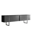 Anthracite Gold Olohuoneen Kalustesetti - 100% Melamiinipinnoitettu Lastulevy, TV-taso 180x30x47 cm, Pöytä 90x39x40 cm - Huonekalut - 8683742452119 - 1