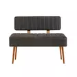 Atlantic Pine Anthracite Pankki - 100% Melamiinipinnoitettu Lastulevy, 110x82,5x40 cm, PVC-jalat, 31 cm Korkeus -  - 19-19-8683742499749 - 1