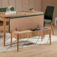 Atlantic Pine Green Penkki - 100% Melamiinipinnoitettu Lastulevy, Pellavakangas, Säilytystila, 110x46x40 cm, Sarviapilajalat - Penkit - 8681875791129 - 3
