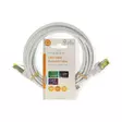 CAT7 verkkokaapeli | S/FTP | RJ45 uros | RJ45 uros | 3.00 m | Snagless | Pyöreä | LSZH | Valkoinen | Label - Tietokone ja verkko - 5412810424429 - 66