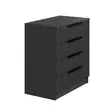 Anthracite Dresser - Tyylikäs ja Kestävä Säilytysratkaisu, 100% Melamiinipinnoitettu, 18mm, 72x77x42 cm, Useita Hyllyjä - Kaapit ja lipastot - 8683742567509 - 7