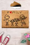 Coco Kynnysmatto - Monivärinen, 100% COIR, PVC-liukumaton, 40x60 cm, Konepestävä 30 °C, Helppo Puhdistaa - Kynnysmatot ja kuramatot - 8682870907669 - 1