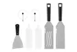 Grillausvälinesarja plancha 7 kpl - Grillaustarvikkeet - 6410416397009 - 1