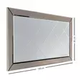 Hopeapeili 130x65 cm - Tyylikäs MDF-seinäpeili, Asennusvalmis, Yksi Paketti, Kestävä ja Elegantti Sisustuselementti - Peilit - 8681875986389 - 9