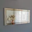 Hopeapeili 130x65 cm - Tyylikäs MDF-seinäpeili, Asennusvalmis, Yksi Paketti, Kestävä ja Elegantti Sisustuselementti - Peilit - 8681875986389 - 7
