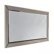 Hopeapeili 130x65 cm - Tyylikäs MDF-seinäpeili, Asennusvalmis, Yksi Paketti, Kestävä ja Elegantti Sisustuselementti - Peilit - 8681875986389 - 1