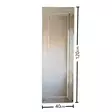 Hopeapeili 40x120 cm - Moderni ja Tyylikäs MDF Peili, Säädettävä ja Seinään Kiinnitettävä, Valmiiksi Koottu - Peilit - 8681875708349 - 7