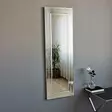 Hopeapeili 40x120 cm - Moderni ja Tyylikäs MDF Peili, Säädettävä ja Seinään Kiinnitettävä, Valmiiksi Koottu - Peilit - 8681875708349 - 3