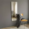 Hopeapeili 40x120 cm - Moderni ja Tyylikäs MDF Peili, Säädettävä ja Seinään Kiinnitettävä, Valmiiksi Koottu - Peilit - 8681875708349 - 4