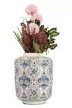 Käsinmaalattu Monivärinen Keraaminen Koriste Ruukku - 18 cm Halkaisija, 23 cm Korkeus - Yksilöllinen Sisustuselementti - Kukka-amppelit ja maljakot - 8684283435739 - 1