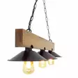 Kattokruunu, musta pähkinäpuu, 80 x 22 x 65 cm, käsintehty, kestävä - Katto- ja seinävalaisimet - 8681875449259 - 5