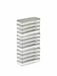 Keittiötarvikkeet: 12-osainen Säilytyslaatikko, Koko 26,5 x 5 x 10,5 cm, Kermanvärinen, 100% Muovia, Konepestävä - Eväsrasiat ja ruoansäilytysastiat - 8684283590209 - 1