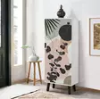 Kenkäkaappi - Tyylikäs ja Kestävä Säilytysratkaisu, Valkoinen/Musta, 100% Melamiinipinnoitettu, 50x135x38 cm, UV-suojattu - Kenkäkaapit - 8684282305569 - 2