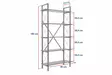 Kirjahylly, musta, Leveys 90 cm, korkeus 180 cm, kestävä - Kirjahyllyt - 8684283439959 - 6