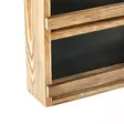 Kolmitasoinen Luonnonvärinen Puuhylly - Korkeus 48 cm, Leveys 34 cm, Syvyys 8 cm - Tyylikäs Sisustuselementti - Seinähyllyt - 8684282607779 - 5