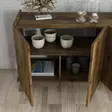 Konsoli, pähkinäpuu, 180 cm leveä, kestävä, monikäyttöinen - Lipastot ja senkit - 8682870763999 - 5