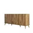Konsoli, pähkinäpuu, 180 cm leveä, kestävä, monikäyttöinen - Lipastot ja senkit - 8682870763999 - 1