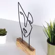 Koriste-esine, musta, 17 x 30 x 3,5 cm, kestävä, ainutlaatuinen, elegantti - Koristeet, koriste-esineet - 8681875640779 - 4
