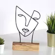 Koriste-esine, musta, 17 x 30 x 3,5 cm, kestävä, ainutlaatuinen, elegantti - Koristeet, koriste-esineet - 8681875640779 - 2