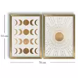 Koristeellinen Kehystetty MDF-maalaus (2 kpl) - Ruskea Minkki Valkoinen - 38x53 cm - 100% MDF ja Puu - Taulut ja kehykset - 8683743825059 - 1