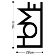 Koristeellinen Metallinen Seinäkoriste, Musta, 100% Metalli, 1,5 mm, 28x50 cm, Helppo Asennus, Kevyt 0,450 kg - Koristeet, koriste-esineet - 8681875514629 - 3