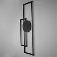 Koristeellinen Metallinen Seinäkoriste, Musta, 100% Teräs, 1,5 mm Paksuus, 32 x 85 cm, 1 kg, Helppo Asennus - Yksittäiskappaleet - 0283080142659 - 3
