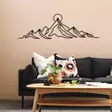 Koristeellinen metallinen seinäkoriste, musta, 119,5 x 37 cm, kestävä, helppo asentaa - Koristeet, koriste-esineet - 8683742940029 - 4