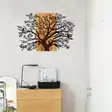 Koristeellinen Puinen Seinäkoriste, Musta Pähkinä, 100% Metalli, 85x58 cm, Elegantti ja Kestävä Sisustuselementti - Koristeet, koriste-esineet - 8682870971929 - 3