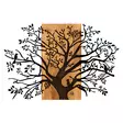 Koristeellinen Puinen Seinäkoriste, Musta Pähkinä, 100% Metalli, 85x58 cm, Elegantti ja Kestävä Sisustuselementti - Koristeet, koriste-esineet - 8682870971929 - 1