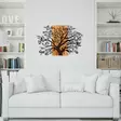 Koristeellinen Puinen Seinäkoriste, Musta Pähkinä, 100% Metalli, 85x58 cm, Elegantti ja Kestävä Sisustuselementti - Koristeet, koriste-esineet - 8682870971929 - 2