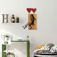Koristeellinen Puu-Seinäkoriste, 100% Puu, 50x80 cm, Pähkinä-Musta, Helppo Asennus, Uniikki Luonnollinen Ilme - Koristeet, koriste-esineet - 8683743421169 - 4