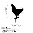 Koristeellinen Puutarhaesine - Musta 100% Metalli 1,5 mm - Koko 64 x 42 cm - Ei Kokoamista Tarvitseva - Pihakoristeet - 8684282825159 - 6