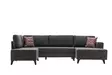 Kulmasohvasänky, antrasiitti, 300 cm leveä, mukava, kestävä - Sohvat - 8682870658899 - 7