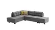 Kulmasohvasänky, harmaa, 280 cm leveä, mukava, kestävä - Sohvat - 8681875114249 - 10
