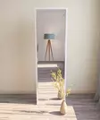 Lattiapeili 100% MDF Valkoinen 50x160x2,2 cm Ekologinen Flotal-E Peili Kiinnitettävä Seinään Yksi Paketti - Peilit - 8683743823239 - 4
