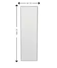 Lattiapeili 100% MDF Valkoinen 50x160x2,2 cm Ekologinen Flotal-E Peili Kiinnitettävä Seinään Yksi Paketti - Peilit - 8683743823239 - 6