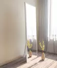 Lattiapeili 100% MDF Valkoinen 50x160x2,2 cm Ekologinen Flotal-E Peili Kiinnitettävä Seinään Yksi Paketti - Peilit - 8683743823239 - 2