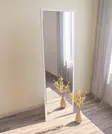Lattiapeili 100% MDF Valkoinen 50x160x2,2 cm Ekologinen Flotal-E Peili Kiinnitettävä Seinään Yksi Paketti - Peilit - 8683743823239 - 3
