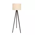 Lattiavalaisin, kerma pähkinä, 145 cm korkea, moderni, helppokäyttöinen - Lattia- ja pöytävalaisimet - 8682870150379 - 1