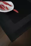 Lautasliina, musta, 50 x 50 cm, pehmeä, kestävä, elegantti - Lautasliinat - 8684282399599 - 2