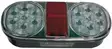 Led takavalo 12V 160*80*35 mm Vasen - Perävaunuvalot ja sähkötarvikkeet - 6430074696269 - 2