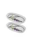 Lilac Värinen Keraaminen Tarjotinsetti (2 kpl) - 26x14x2 cm - Astianpesukoneen Kestävä - Tyylikäs Keittiöväline - Lautaset - 8684283617029 - 1