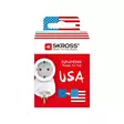 Matkasovitin Euroopasta Yhdysvaltoihin maadoitettu - Matka-adapterit - 7640326821229 - 66