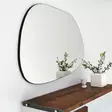 Moderni Läpinäkyvä Peili 90x70 cm - 100% MDF, Seinään Kiinnitettävä, Assembloitu, Skandinaavinen Tyyli - Peilit - 8682870860339 - 5